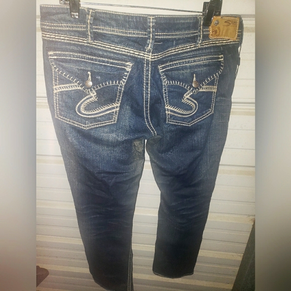 Size 33 x 32 Women's Silver Jeans Berkley Flap - Picture 1 of 8